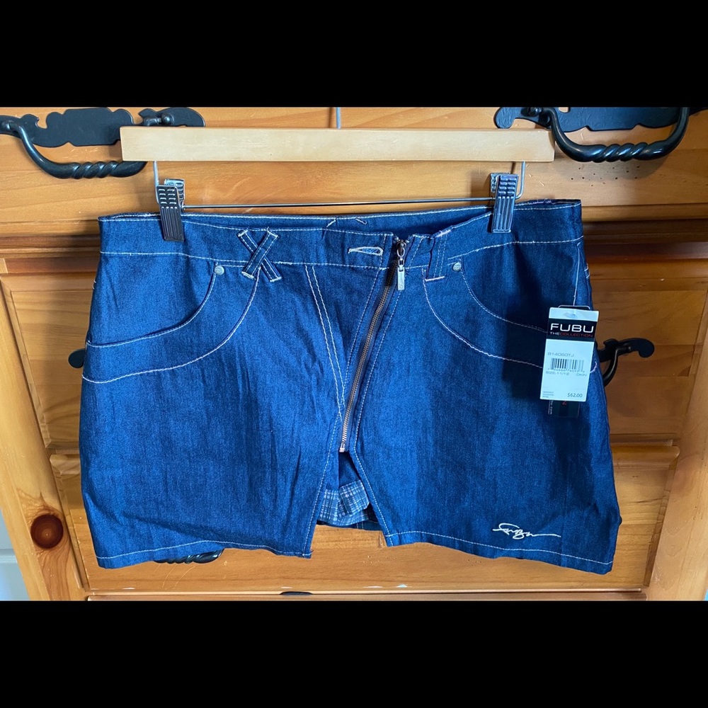 FUBU Denim Mini Skirt